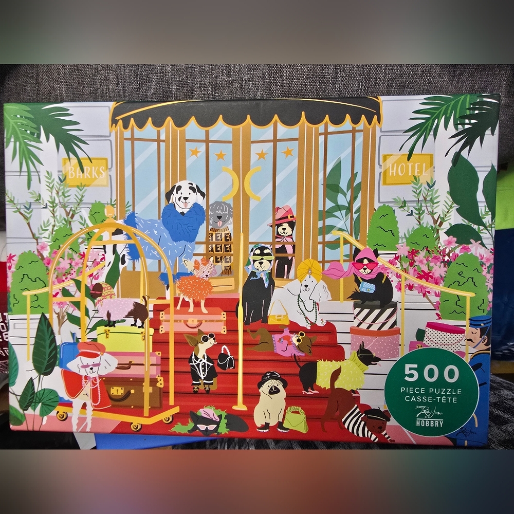 Stylish Dog Hotel 500-Piece Puzzle from Hobbry